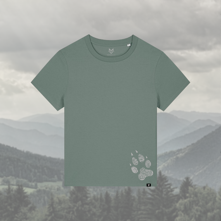 WOLFDOG Tričko, krátký rukáv, lesní záře "Spojení vlků a lidí" - Barva: Lesní záře, Velikost: L