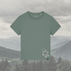 WOLFDOG Tričko, krátký rukáv, lesní záře "Spojení vlků a lidí"