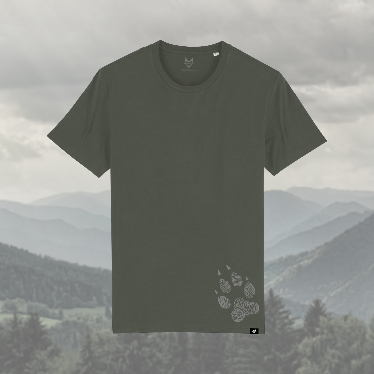WOLFDOG Tričko, krátký rukáv, khaki "Spojení vlků a lidí" - Barva: Khaki, Velikost: XXL