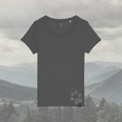 WOLFDOG Tričko, krátký rukáv, antracitové "Spojení vlků a lidí"