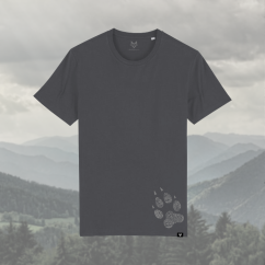 WOLFDOG Tričko, krátký rukáv, antracitové "Spojení vlků a lidí"