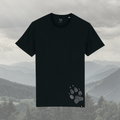 WOLFDOG Tričko, krátký rukáv, černé "Spojení vlků a lidí"