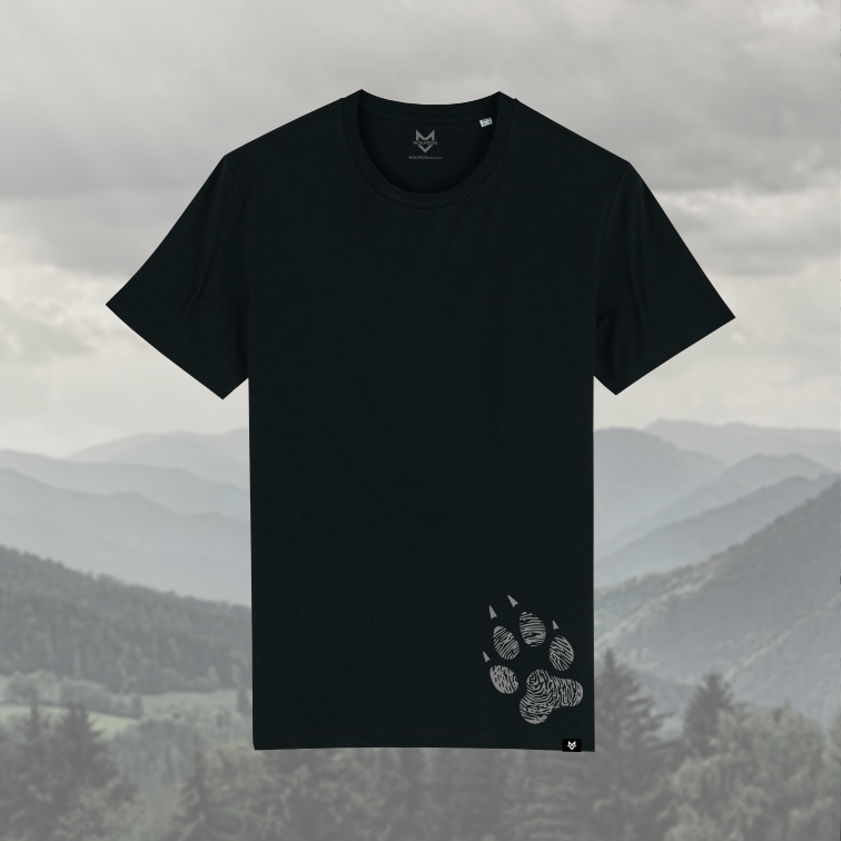 WOLFDOG Tričko, krátký rukáv, černé "Spojení vlků a lidí" - Barva: Černá, Velikost: L